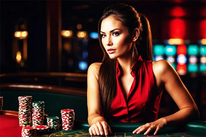 Ruang meja live RIP3 dengan dealer dan panel permainan